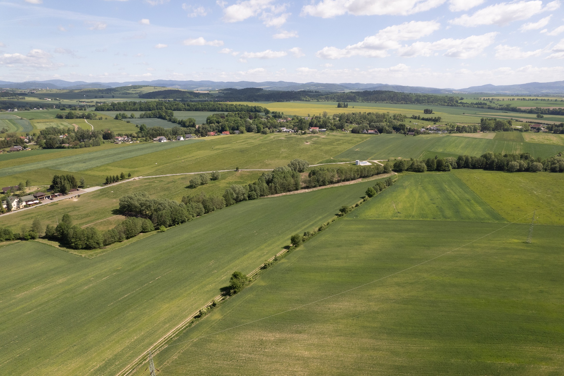 Panorama Kotliny Kłodzkiej z drona